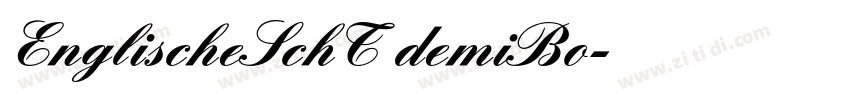 EnglischeSchT demiBo字体转换